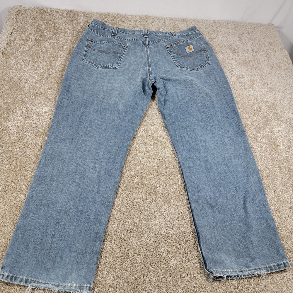 Carhartt Men's Relaxed Fit Jeans Denim Pants Light Wash Classic 40x30 - Picture 7 of 7